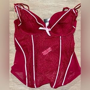 NWT Sisi Intimates red corset 36